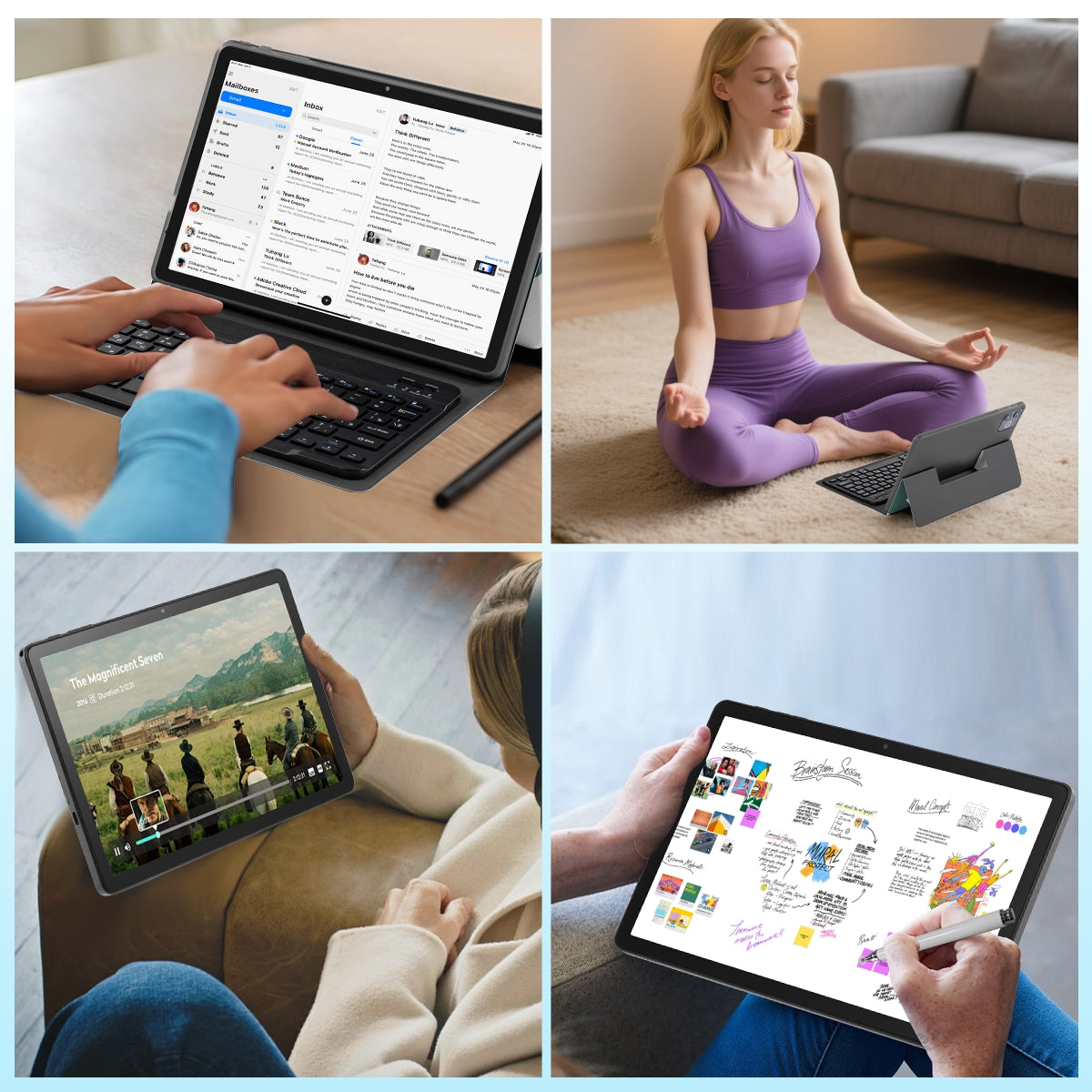 Rikkai X7 Tablet 11", Android 15, 16GB RAM 256GB ROM, Wi-Fi 8000mAh Battery, 3000x1440 HD IPS Touchcreen Display, Bluetooth5.0