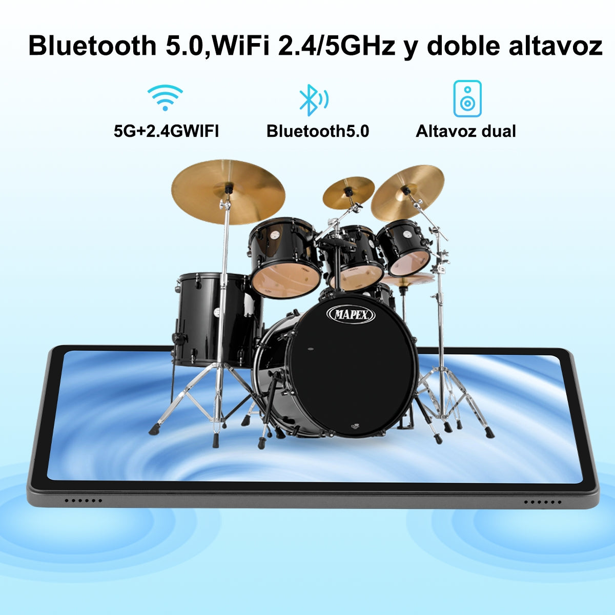 Rikkai X7 Tablet 11", Android 15, 16GB RAM 256GB ROM, Wi-Fi 8000mAh Battery, 3000x1440 HD IPS Touchcreen Display, Bluetooth5.0