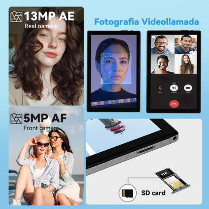 Tableta S25 de 10.1 pulgadas con Android 15, 16 GB de RAM, 256 GB de almacenamiento expandible hasta 1 TB, pantalla táctil IPS HD de 3000 x 1440, batería de 8800 mAh, Bluetooth 5.0