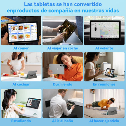 Tableta S25 de 10.1 pulgadas con Android 15, 16 GB de RAM, 256 GB de almacenamiento expandible hasta 1 TB, pantalla táctil IPS HD de 3000 x 1440, batería de 8800 mAh, Bluetooth 5.0