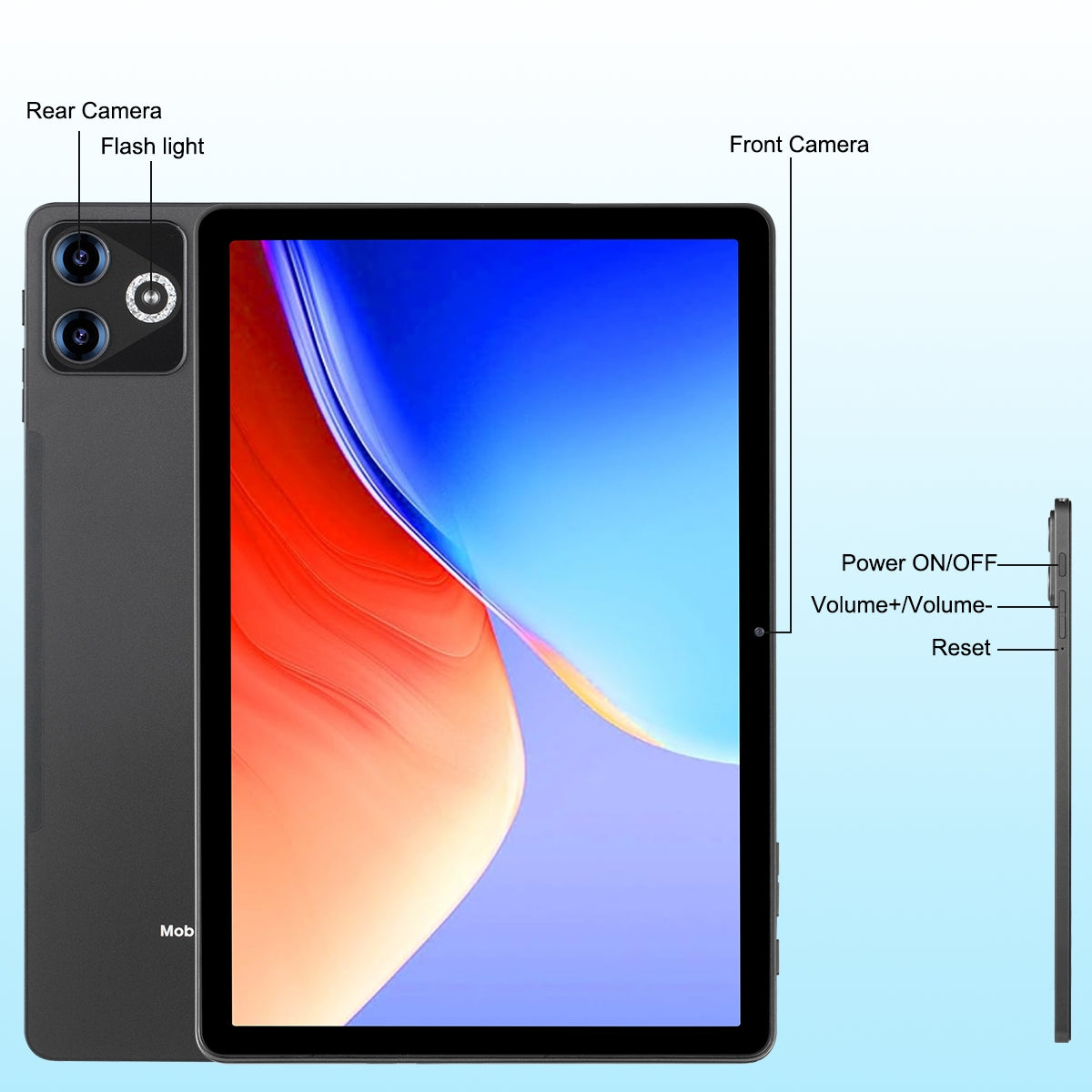 Rikkai X7 Tablet 11", Android 15, 16GB RAM 256GB ROM, Wi-Fi 8000mAh Battery, 3000x1440 HD IPS Touchcreen Display, Bluetooth5.0